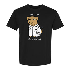 Veterinarian T-Shirt, Trust Me I'm a Dogtor Funny Dog Doctor Graphic