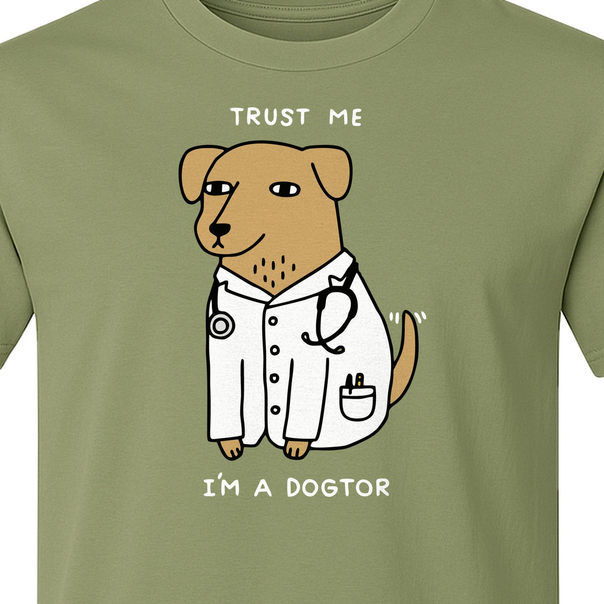 Veterinarian T-Shirt, Trust Me I'm a Dogtor Funny Dog Doctor Graphic