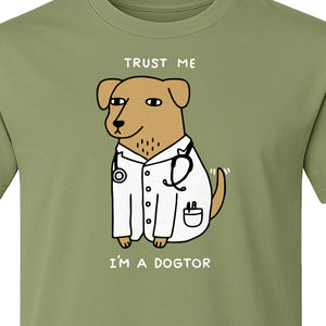 Veterinarian T-Shirt, Trust Me I'm a Dogtor Funny Dog Doctor Graphic