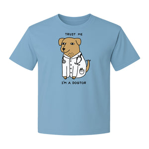 Veterinarian T-Shirt, Trust Me I'm a Dogtor Funny Dog Doctor Graphic