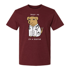 Veterinarian T-Shirt, Trust Me I'm a Dogtor Funny Dog Doctor Graphic