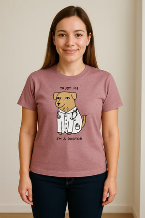 Veterinarian T-Shirt, Trust Me I'm a Dogtor Funny Dog Doctor Graphic