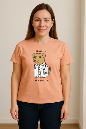 Veterinarian T-Shirt, Trust Me I'm a Dogtor Funny Dog Doctor Graphic