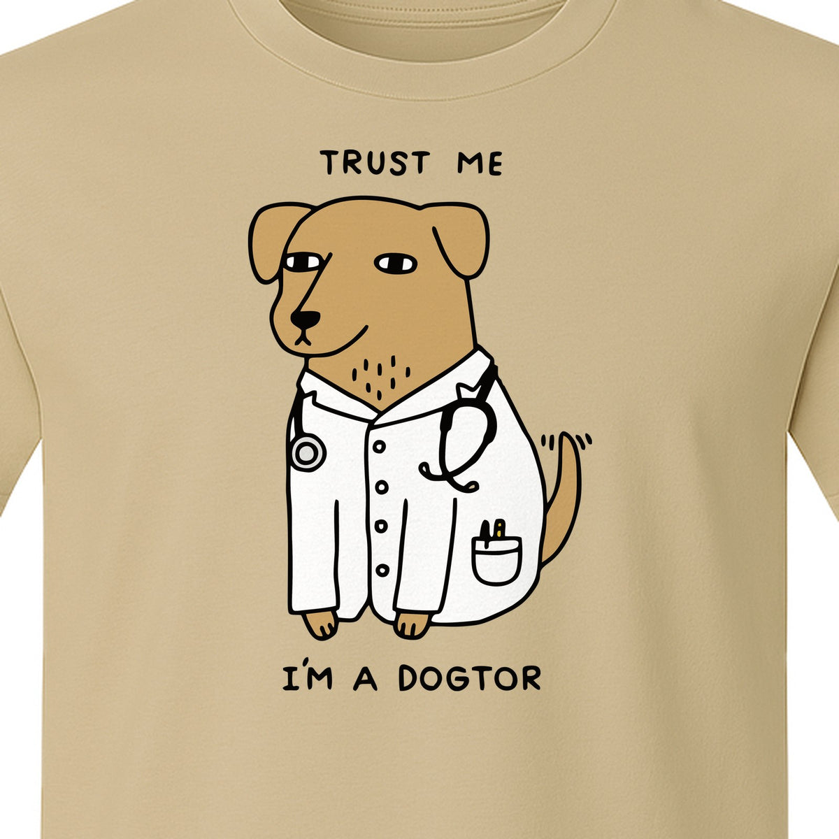 Veterinarian T-Shirt, Trust Me I'm a Dogtor Funny Dog Doctor Graphic