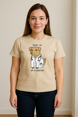 Veterinarian T-Shirt, Trust Me I'm a Dogtor Funny Dog Doctor Graphic
