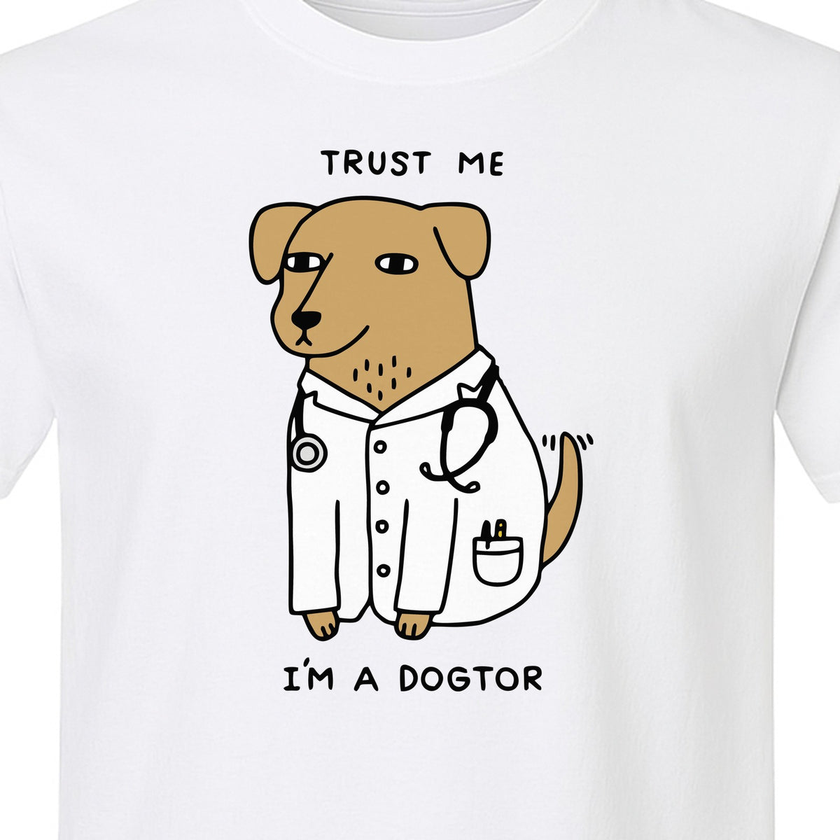 Veterinarian T-Shirt, Trust Me I'm a Dogtor Funny Dog Doctor Graphic