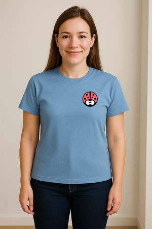 Ladybug T-Shirt, Cute Small Pocket Bug Graphic Tee for Animal Lovers, Gardeners and Plant Fans