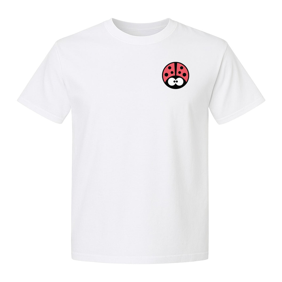 Ladybug T-Shirt, Cute Small Pocket Bug Graphic Tee for Animal Lovers, Gardeners and Plant Fans
