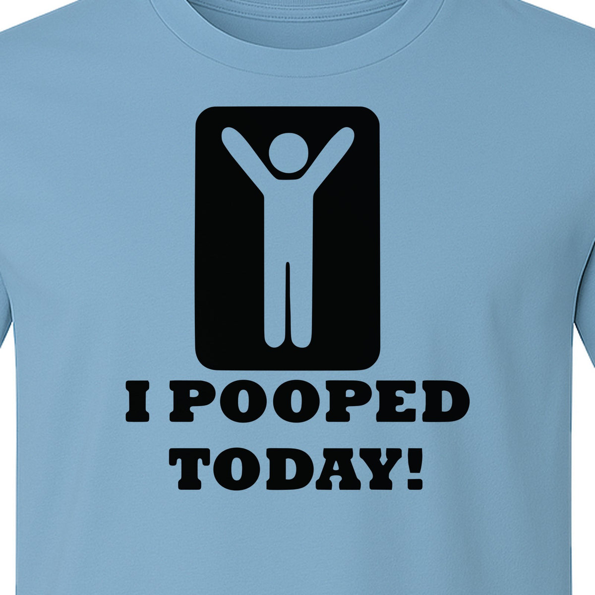 Funny Poop T-Shirt, I Pooped Today Sarcastic Humor Graphic Tee for Adults