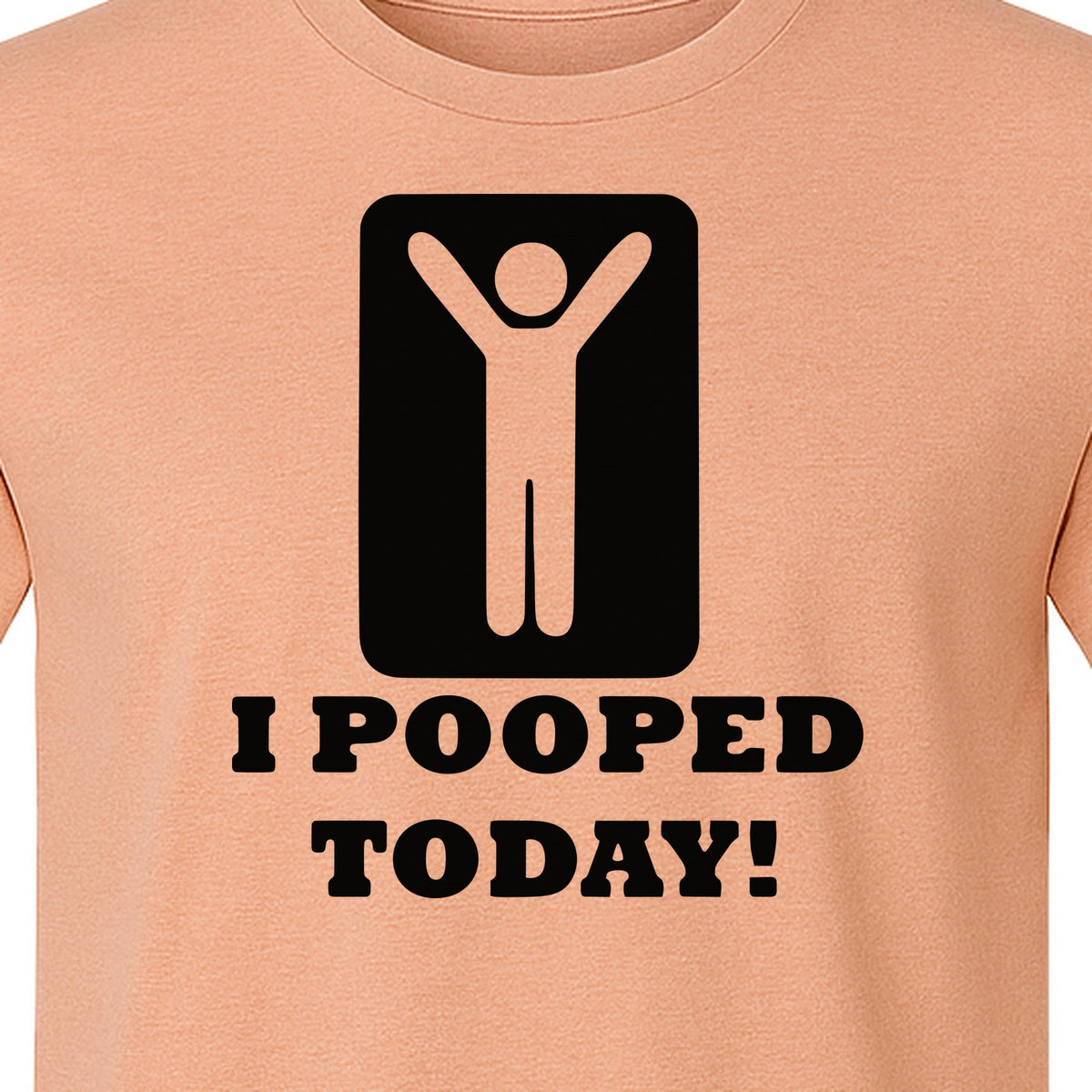 Funny Poop T-Shirt, I Pooped Today Sarcastic Humor Graphic Tee for Adults