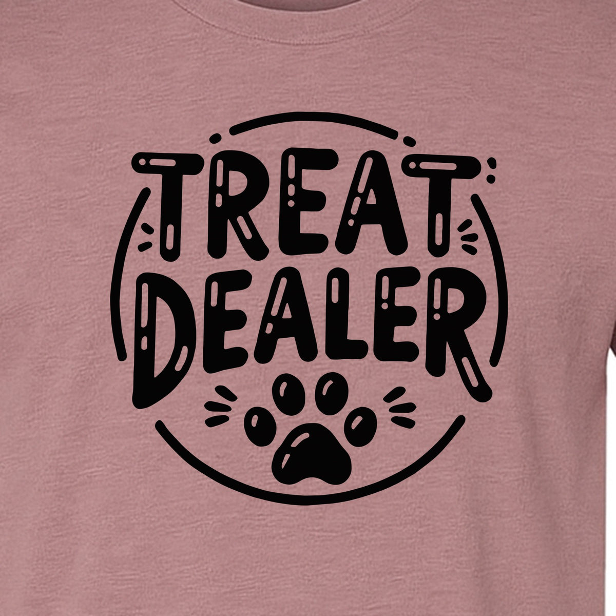 Treat Dealer Dog Trainer T-Shirt, Paw Print Graphic for Pet Parents and Canine Fans
