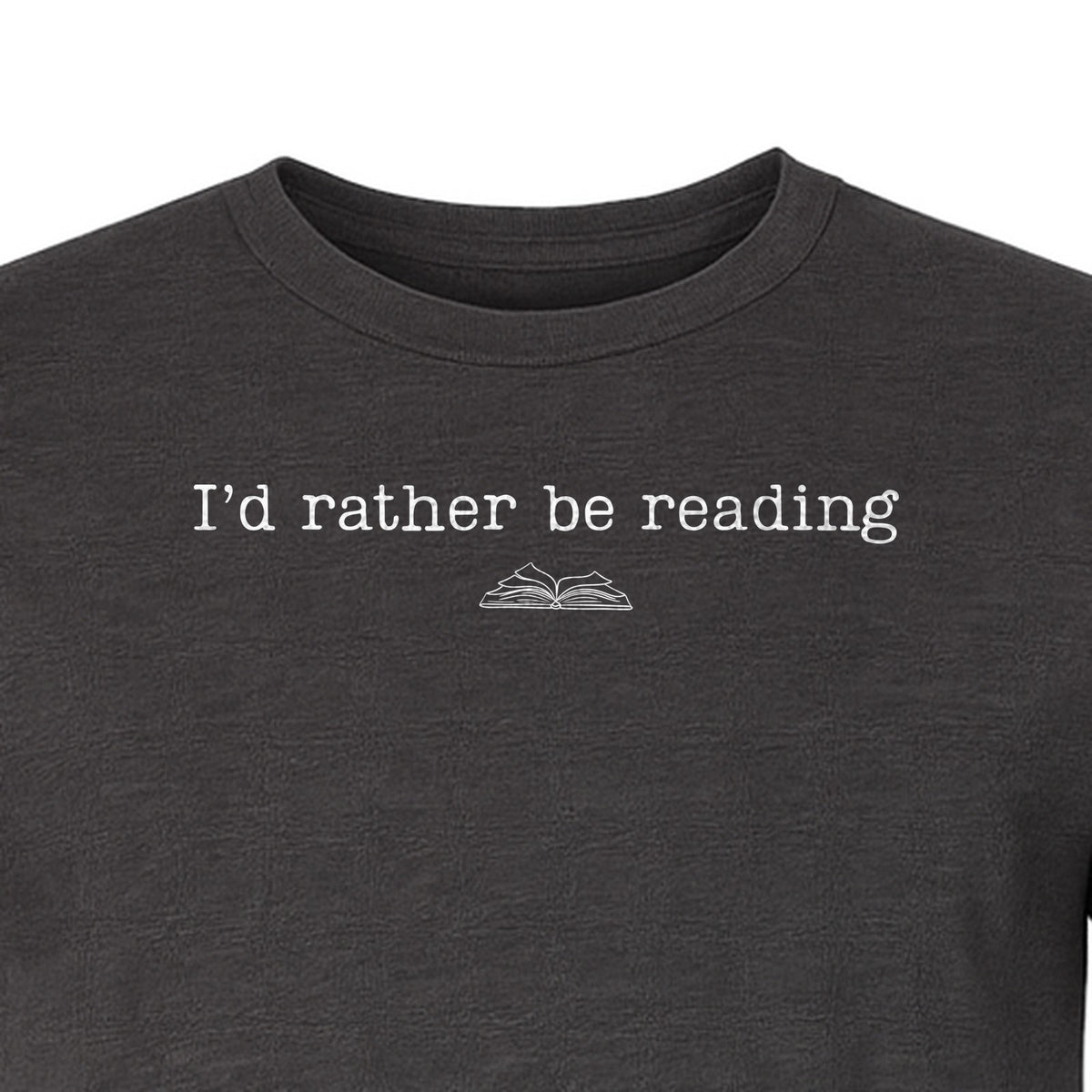 Bookworm T-Shirt, I'd Rather Be Reading Graphic Tee for Librarians, Book Club Members and Introverts