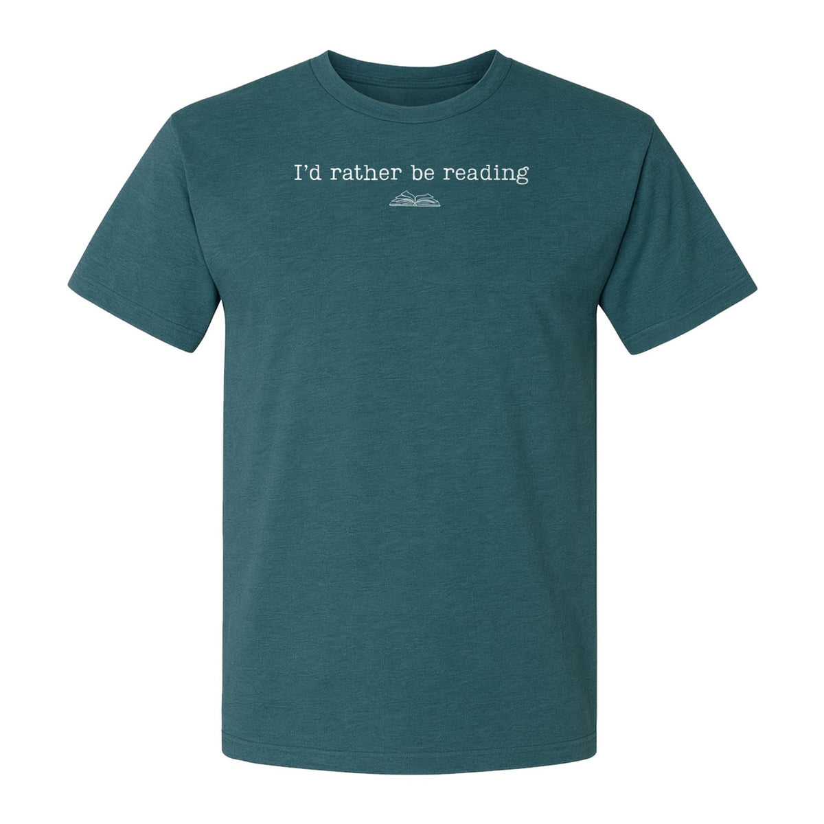 Bookworm T-Shirt, I'd Rather Be Reading Graphic Tee for Librarians, Book Club Members and Introverts