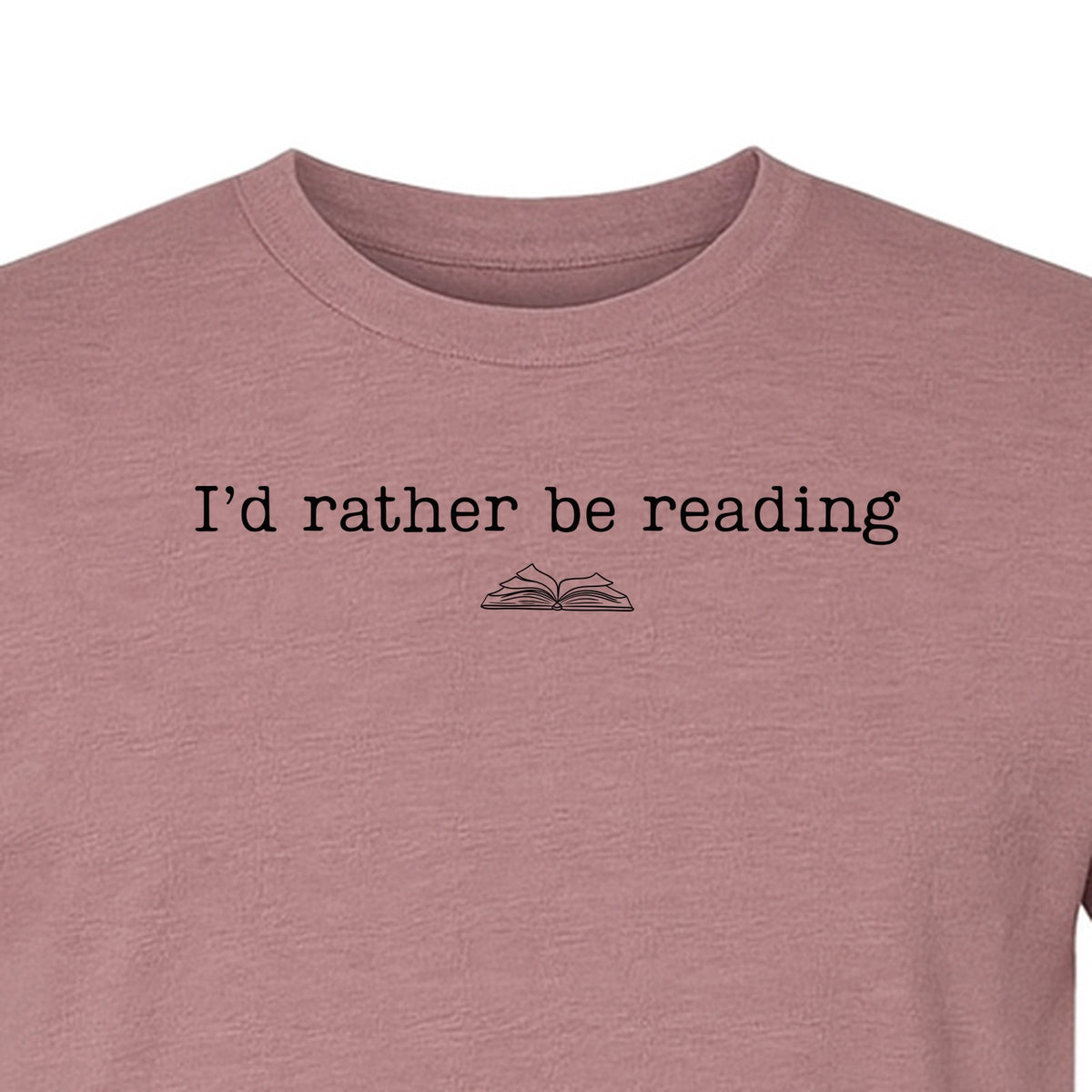 Bookworm T-Shirt, I'd Rather Be Reading Graphic Tee for Librarians, Book Club Members and Introverts