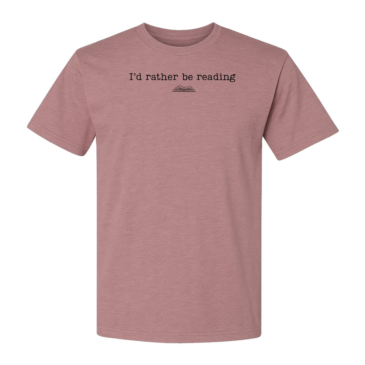 Bookworm T-Shirt, I'd Rather Be Reading Graphic Tee for Librarians, Book Club Members and Introverts