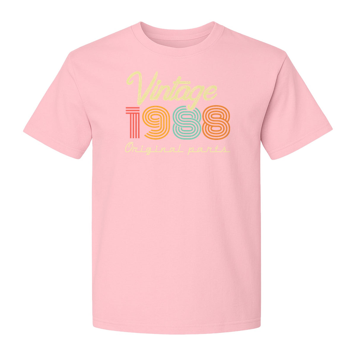 Vintage 1988 Birthday T-Shirt, Original Parts Retro Birth Year Gift for Men and Women