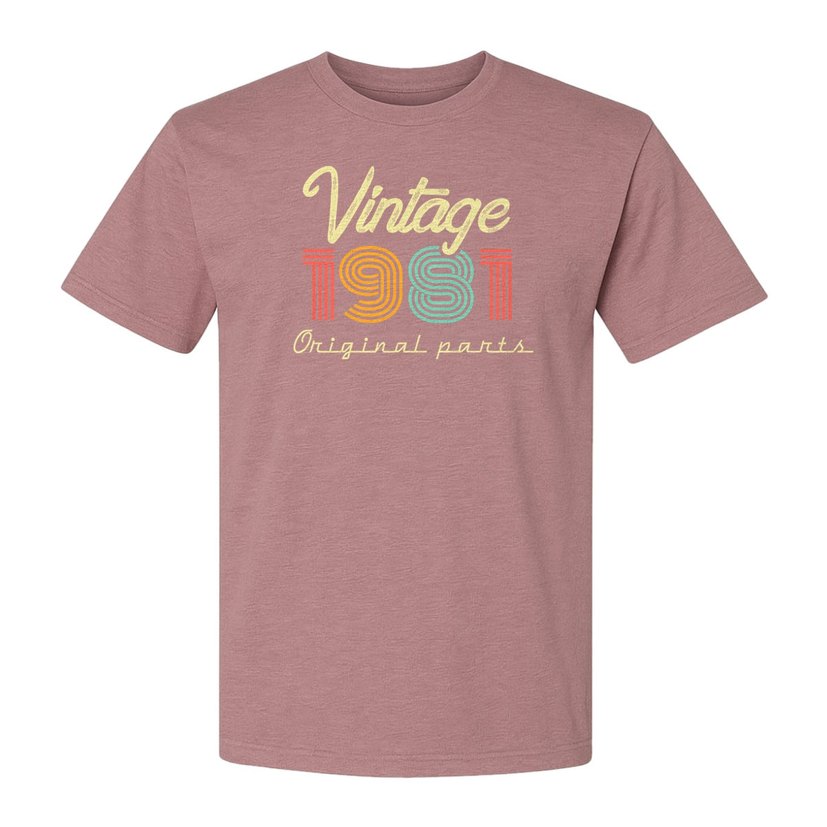 Vintage 1981 T-Shirt, Original Parts Retro Birthday Gift for Men and Women