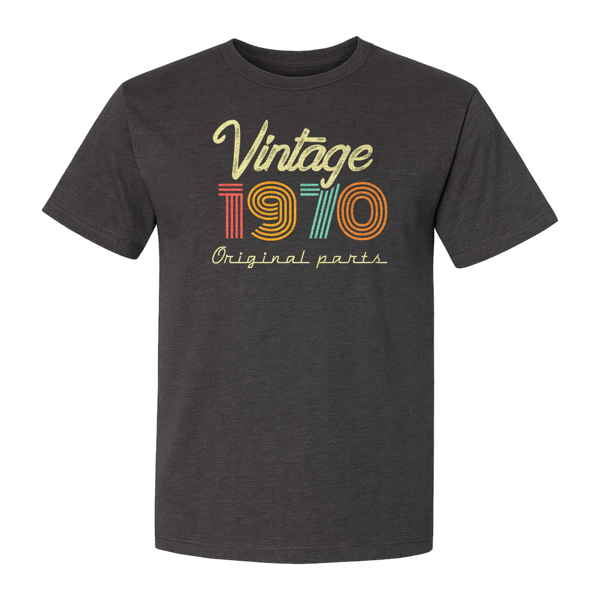 1970 Birthday T-Shirt, Vintage Original Parts Retro Birth Year Gift for Men and Women