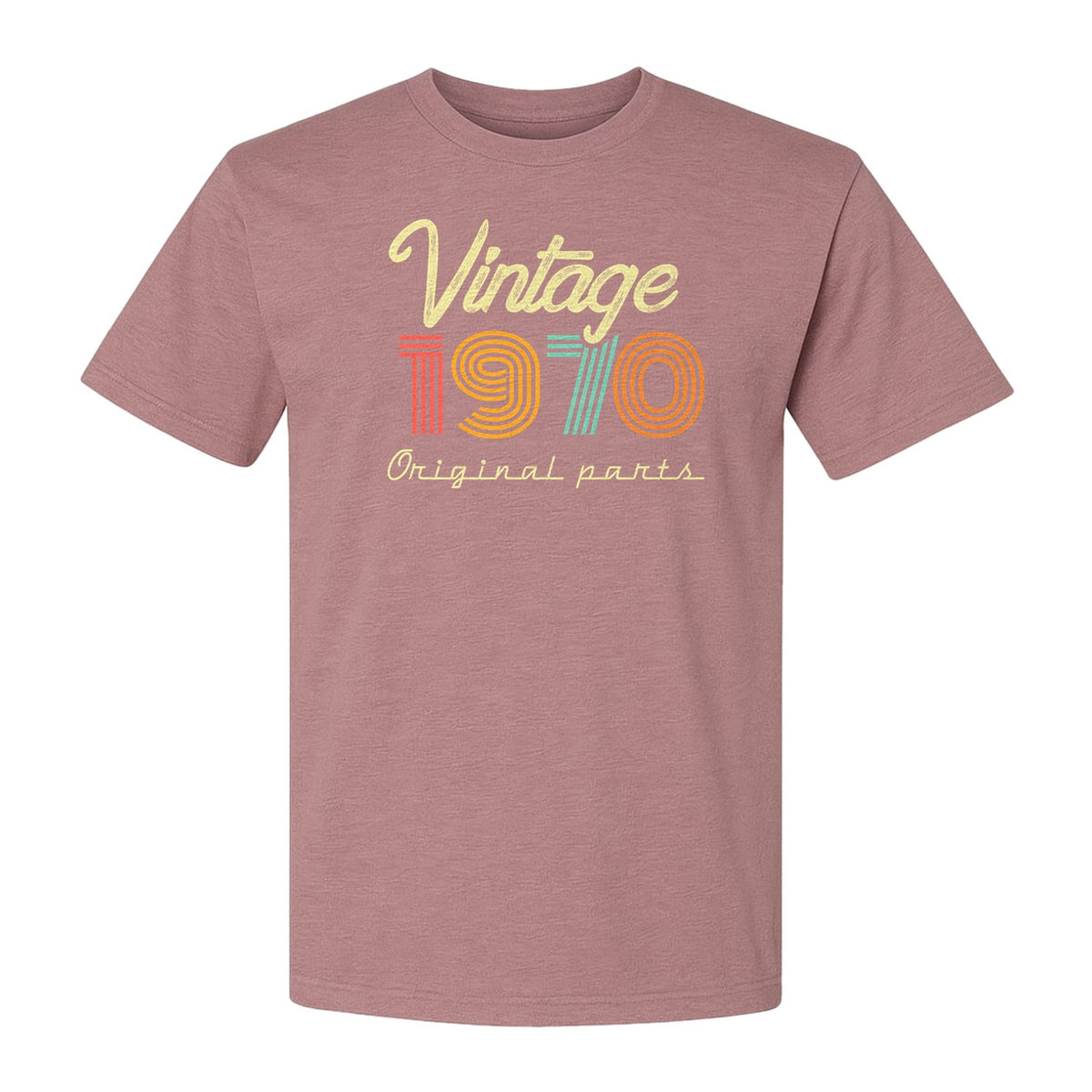 1970 Birthday T-Shirt, Vintage Original Parts Retro Birth Year Gift for Men and Women