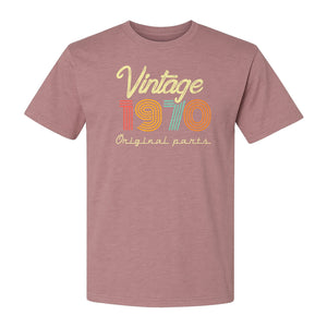 1970 Birthday T-Shirt, Vintage Original Parts Retro Birth Year Gift for Men and Women