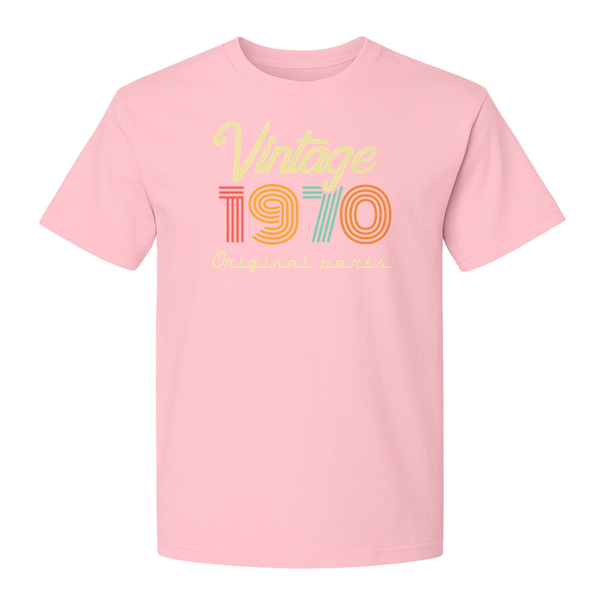 1970 Birthday T-Shirt, Vintage Original Parts Retro Birth Year Gift for Men and Women