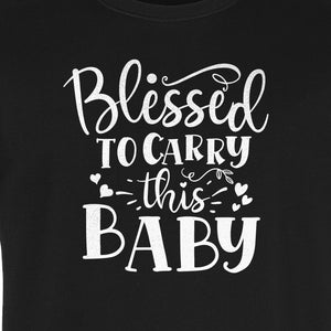Blessed To Carry This Baby T-Shirt, Christian Pregnancy Gift for Expecting Moms