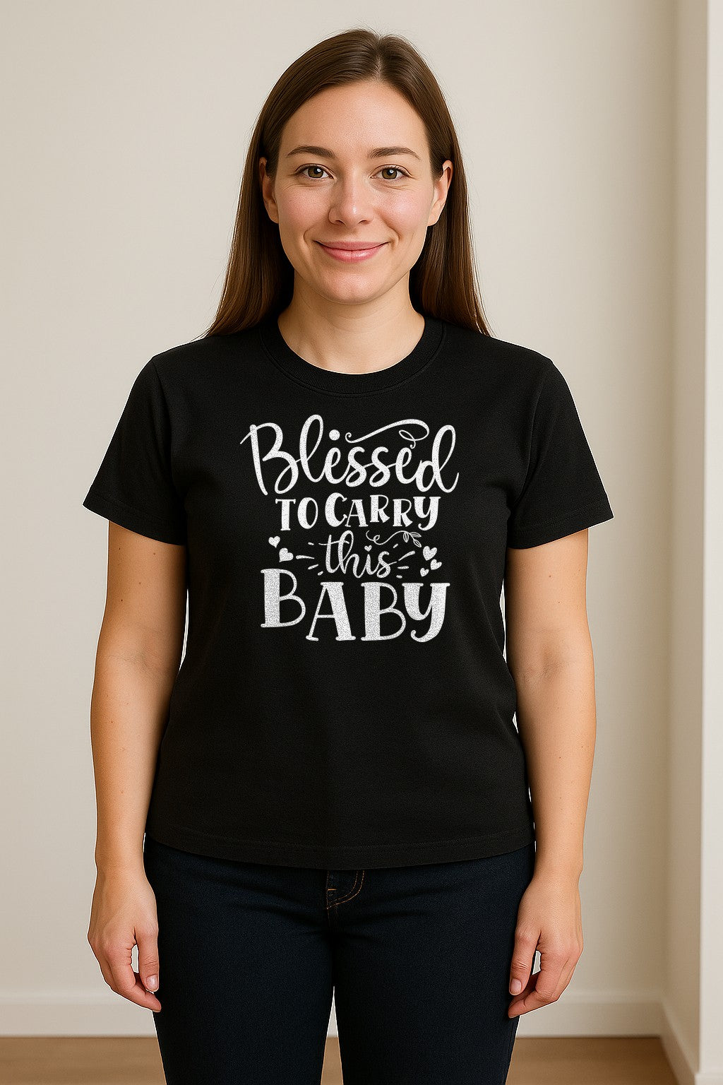 Blessed To Carry This Baby T-Shirt, Christian Pregnancy Gift for Expecting Moms
