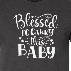 Blessed To Carry This Baby T-Shirt, Christian Pregnancy Gift for Expecting Moms
