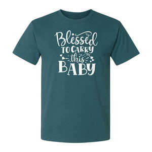 Blessed To Carry This Baby T-Shirt, Christian Pregnancy Gift for Expecting Moms
