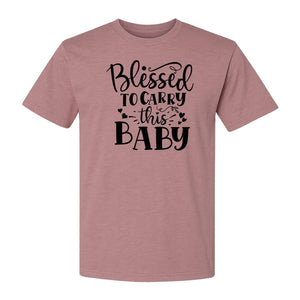 Blessed To Carry This Baby T-Shirt, Christian Pregnancy Gift for Expecting Moms