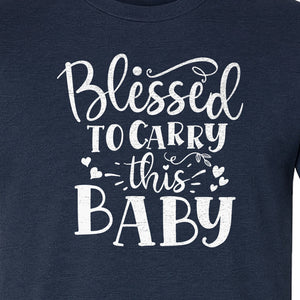 Blessed To Carry This Baby T-Shirt, Christian Pregnancy Gift for Expecting Moms