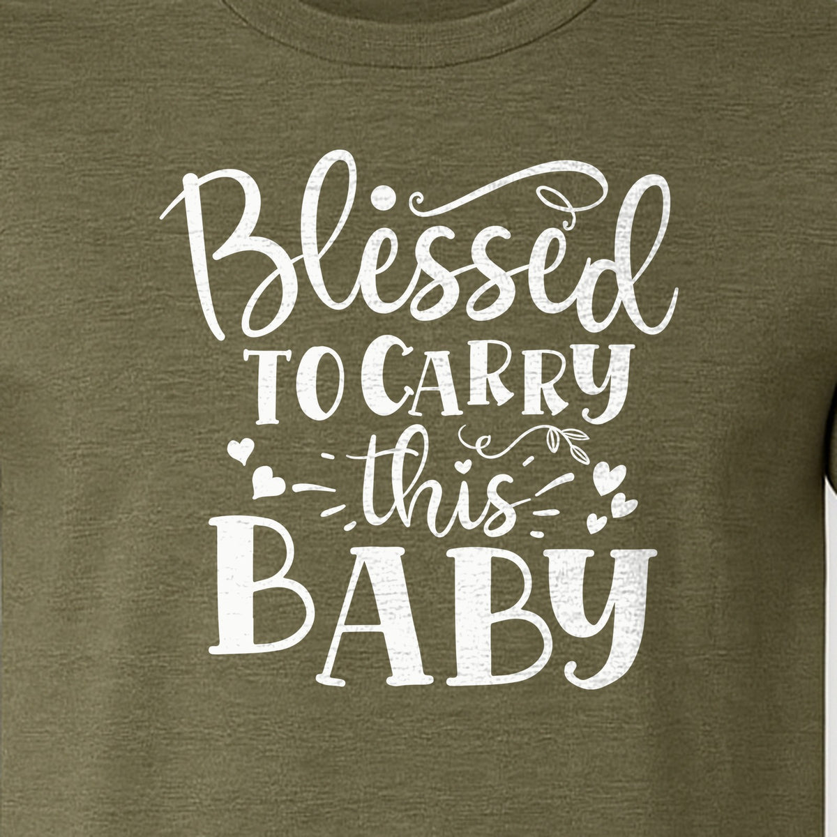 Blessed To Carry This Baby T-Shirt, Christian Pregnancy Gift for Expecting Moms