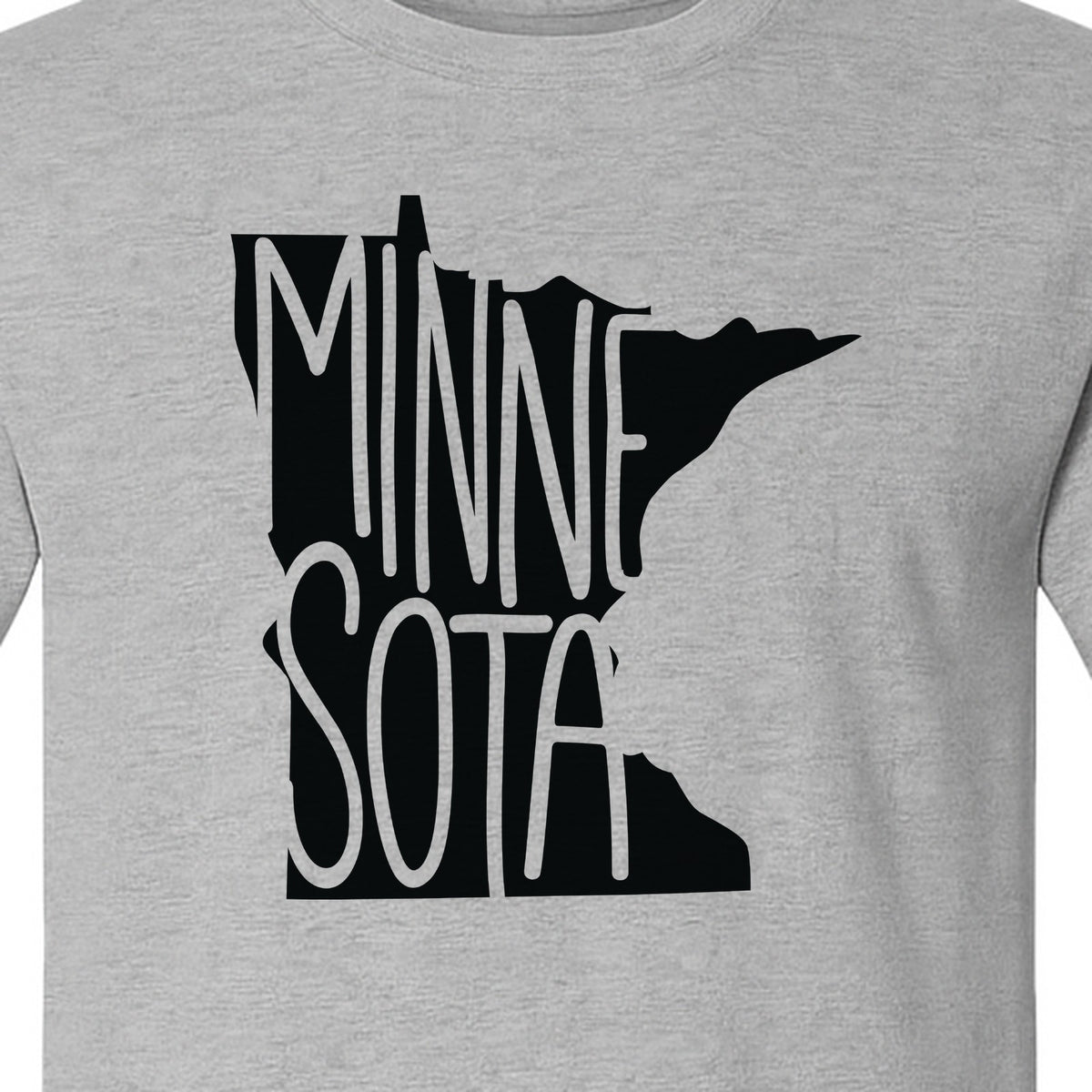 Minnesota State Map T-Shirt, Typography Travel Souvenir for Proud Residents and Visitors