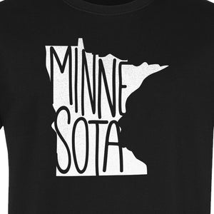 Minnesota State Map T-Shirt, Typography Travel Souvenir for Proud Residents and Visitors
