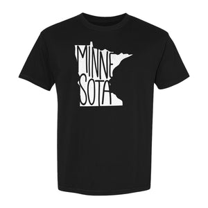Minnesota State Map T-Shirt, Typography Travel Souvenir for Proud Residents and Visitors