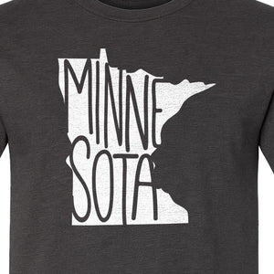 Minnesota State Map T-Shirt, Typography Travel Souvenir for Proud Residents and Visitors