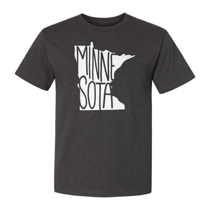 Minnesota State Map T-Shirt, Typography Travel Souvenir for Proud Residents and Visitors