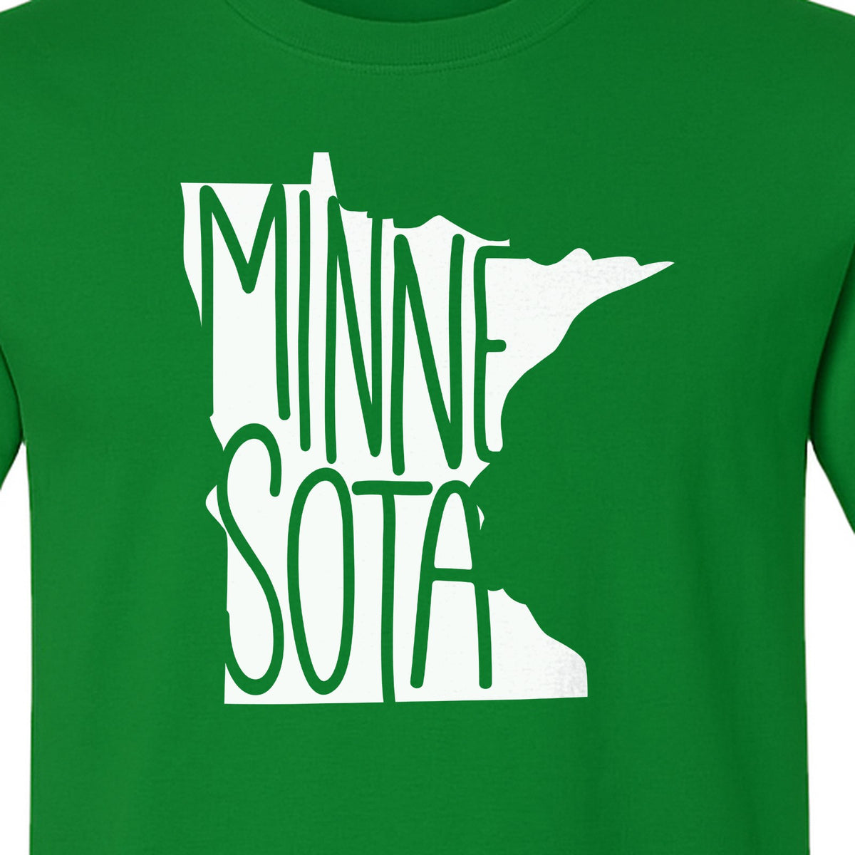 Minnesota State Map T-Shirt, Typography Travel Souvenir for Proud Residents and Visitors