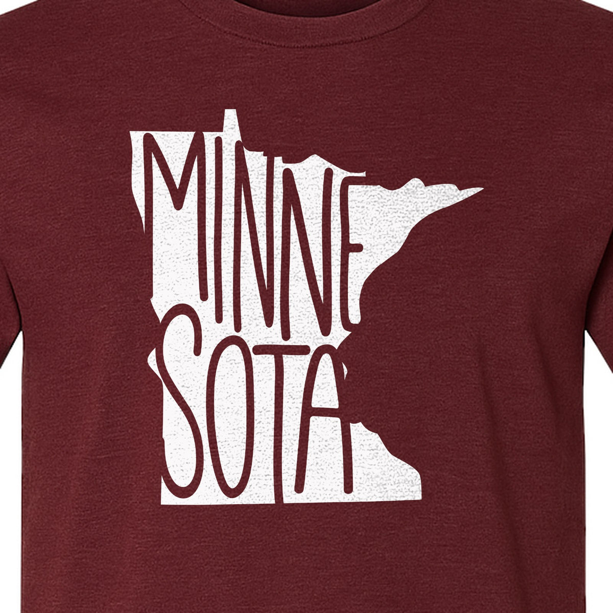 Minnesota State Map T-Shirt, Typography Travel Souvenir for Proud Residents and Visitors