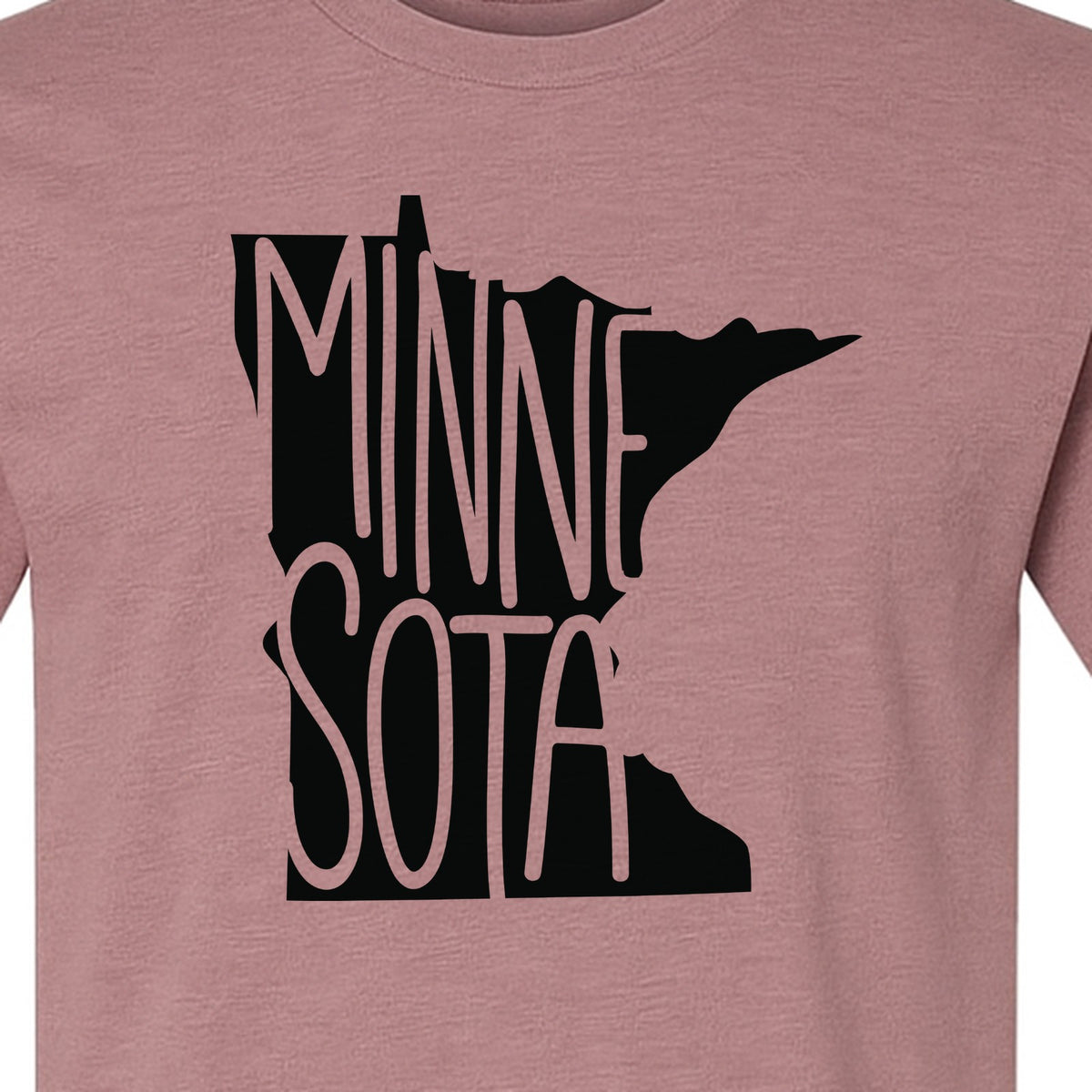 Minnesota State Map T-Shirt, Typography Travel Souvenir for Proud Residents and Visitors