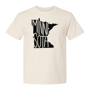 Minnesota State Map T-Shirt, Typography Travel Souvenir for Proud Residents and Visitors