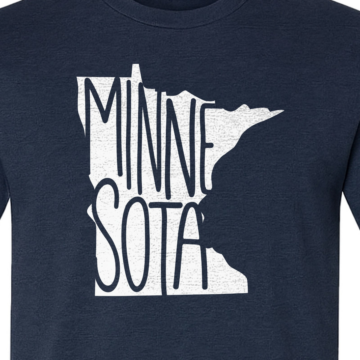 Minnesota State Map T-Shirt, Typography Travel Souvenir for Proud Residents and Visitors
