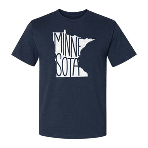 Minnesota State Map T-Shirt, Typography Travel Souvenir for Proud Residents and Visitors