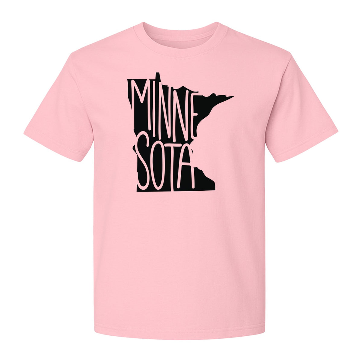 Minnesota State Map T-Shirt, Typography Travel Souvenir for Proud Residents and Visitors