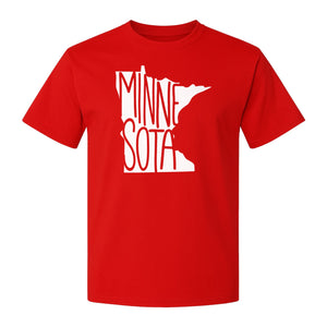 Minnesota State Map T-Shirt, Typography Travel Souvenir for Proud Residents and Visitors