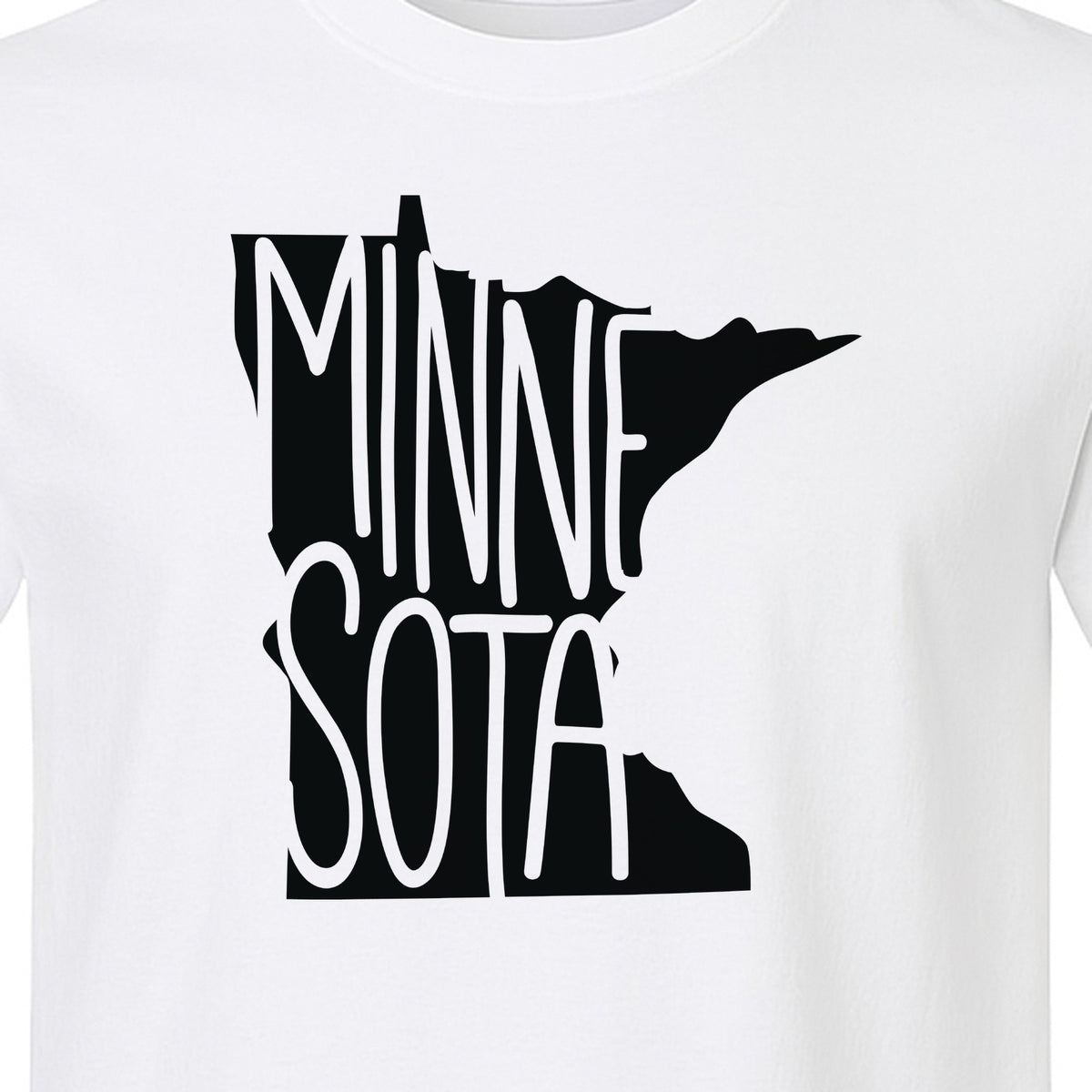 Minnesota State Map T-Shirt, Typography Travel Souvenir for Proud Residents and Visitors