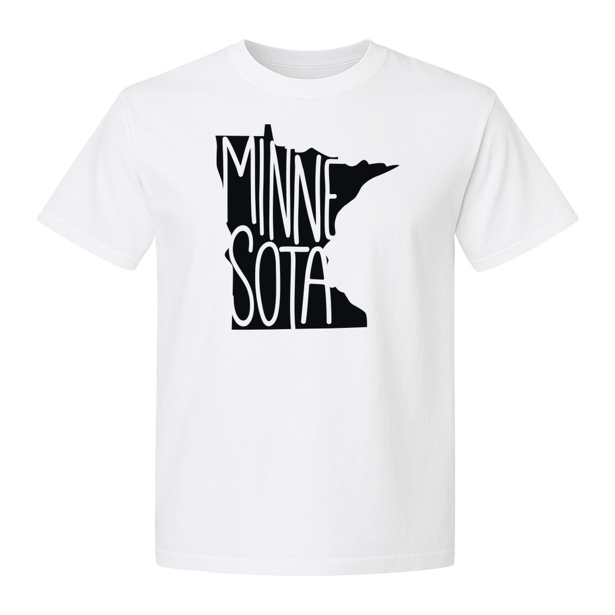 Minnesota State Map T-Shirt, Typography Travel Souvenir for Proud Residents and Visitors