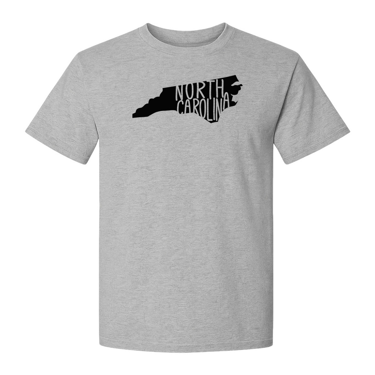 North Carolina Map T-Shirt, State Outline Graphic for NC Residents and Travel Gifts