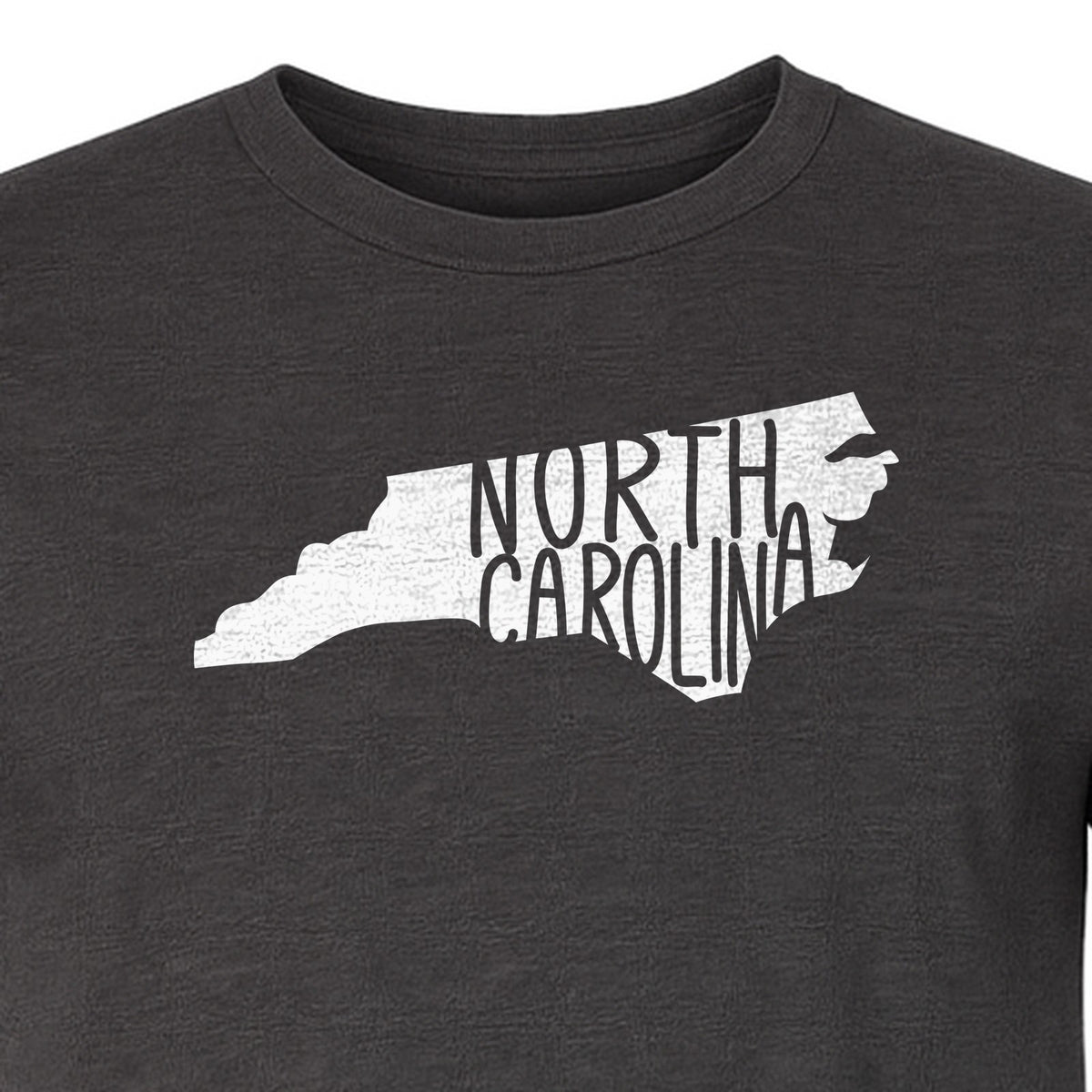 North Carolina Map T-Shirt, State Outline Graphic for NC Residents and Travel Gifts