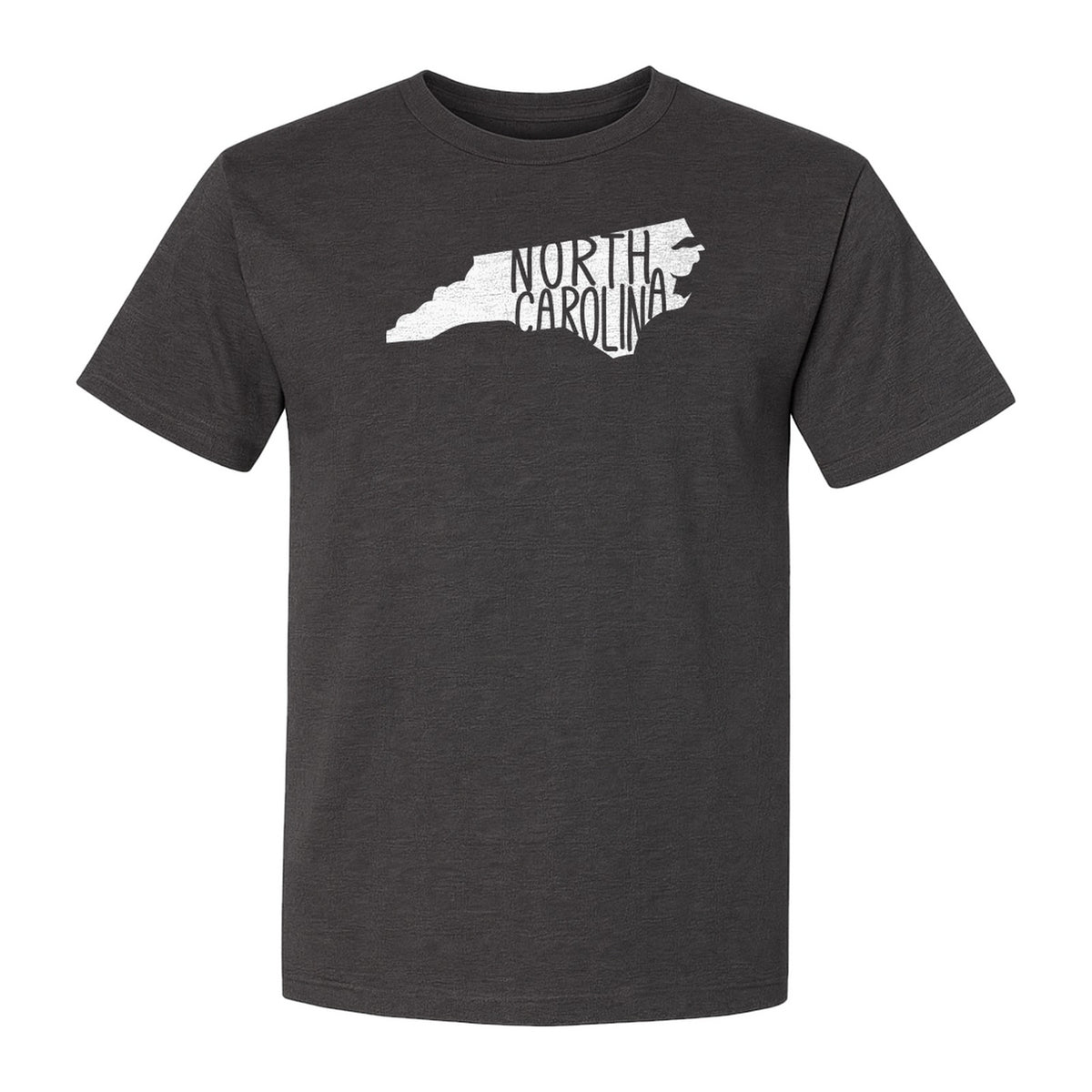 North Carolina Map T-Shirt, State Outline Graphic for NC Residents and Travel Gifts